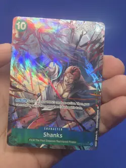 One Piece Carrying On His Will Shanks OP13-028 Alternate Art Super Rare NM - Image 2