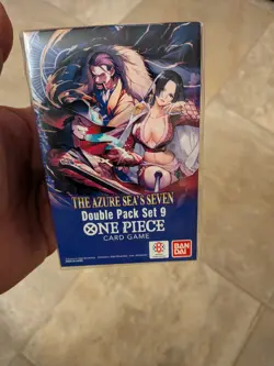 One Piece TCG: Double Pack Set 9 The Azure Sea's Seven - FACTORY SEALED! - Image 1