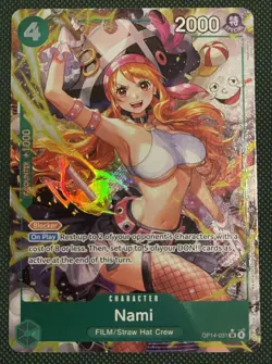 Nami Alternate Art Foil OP14-031 The Azure Sea's Seven One Piece - Image 1