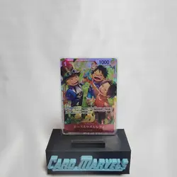 Ace Sabo Luffy OP13-007 SR Carrying on His Will Japanese NM - Image 1