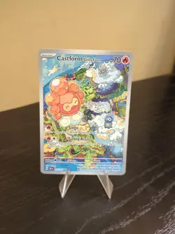 Pokemon TCG Castform Sunny Form Full Art Holo Illustration Rare 195/191 NM Card - Image 1