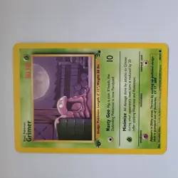 Grimer 48/62 1st Edition Fossil Set Pokemon Card WOTC 1999 - LP - Image 1