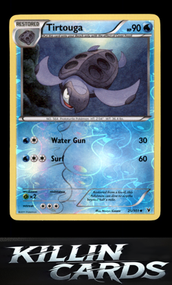 Reverse Holofoil Tirtouga 25/101 Pokemon Uncommon Noble Victories Card NM - Image 1