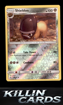 Reverse Holofoil Shieldon 84/156 Pokemon Uncommon SM - Ultra Prism Card NM - Image 1