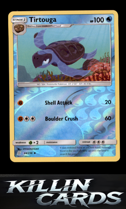 Reverse Holofoil Tirtouga 44/236 Pokemon Uncommon SM - Unified Minds Card NM - Image 1