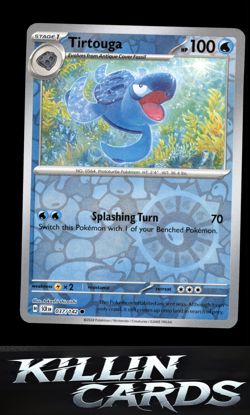 Reverse Holofoil Tirtouga 037/142 Pokemon Common SV07: Stellar Crown Card NM - Image 1