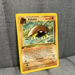 Kabuto 1st Edition Fossil Set Pokemon WOTC TCG Common Card #50/62 LP - Image 2