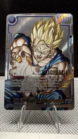 Son Gohan : Adolescence SB02-026 Alternate Art Manga Booster 02 Dragon Ball Card - Image 1