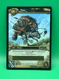 World of Warcraft WOW TCG Tiny Loot Card Unscratched - Image 1
