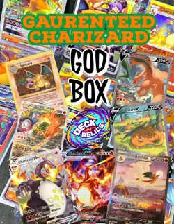 Huge 100 Pokemon Card GUARANTEED CHARIZARD PACK Mystery Lot Ex Holo Foil TCG 151 - Image 1