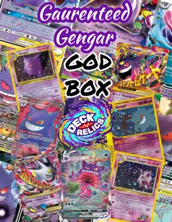 Huge 100 Pokemon Card GUARANTEED Gengar PACK Mystery Lot Ex Holo Foil TCG 151 - Image 1