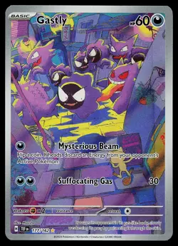 Pokemon Card - Gastly Temporal Forces 177/162 Holo Illustration Rare - Image 1