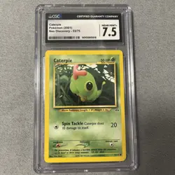 Caterpie Neo Discovery 1st Edition 53/75 Pokemon Card CGC 7.5 - Image 1