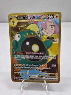 Pokemon Card TGC: Iono's Bellibolt EX 188/159 Journey Together Hyper Rare NM - Image 1