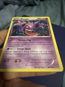 Pokemon Gengar Holo Rare TCG Card 60/162 XY Breakthrough LP - Image 3
