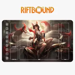 Ahri Riftbound League of Legends Playmat+Bag Trading Card Game Mat Mousepad 10 - Image 1