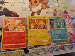 Zapdos Moltres Articuno LEGENDARY BIRDS HOLOS 3 Card Set NM! - Image 1