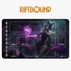 Ahri Riftbound League of Legends Playmat+Bag Trading Card Game Mat Mousepad 19 - Image 1