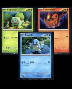 CHARMANDER BULBASAUR SQUIRTLE SVP 046 047 048 151 Promo Pokemon Card Near Mint - Image 1
