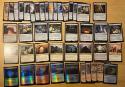 MTG Lot Of 43 Battle For Baldur’s Gate ARTIFACT and LAND Cards Including FOILS - Image 1