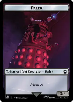 Dalek/Cyberman Double-Sided Token 12/24 MTG WHO Token NP - Image 1