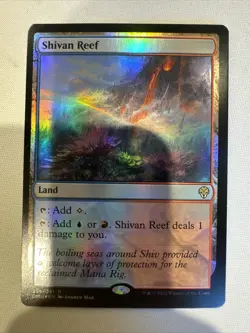 Magic The Gathering Shivan Reef FOIL Dominaria United NM - Image 1
