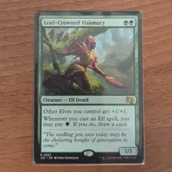 MTG Leaf-Crowned Visionary NON-FOIL R 0683 J25 Foundations Jumpstart - Image 1