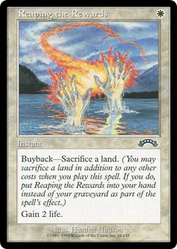 REAPING THE REWARDS x4 mtg Very Light Play Exodus 4 Common - Image 1