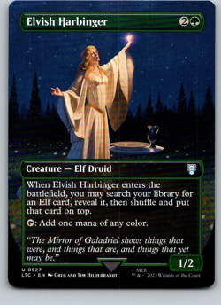 Elvish Harbinger (Borderless) Commander: the Lord of the Rings Regular - Image 1