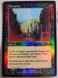 MTG - Ostracize - Foil - Urza's Legacy - EX/NM - Image 1