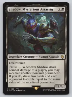 MTG - Commander: FINAL FANTASY - Shadow, Mysterious Assassin #50 -C880 - Image 1