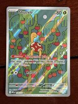 Pokemon Mega Evolution Shuckle 136/132 Illustration Rare Holo - Image 1