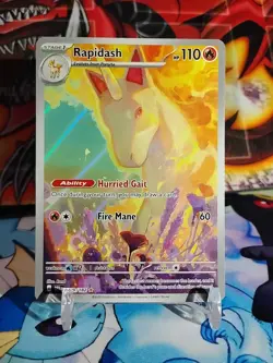Rapidash 189/182 Sv10: Destined Rivals Illustration Rare Holo Pokemon NM - Image 1