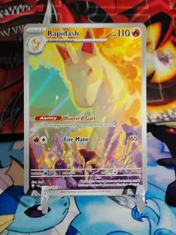Rapidash 189/182 Sv10: Destined Rivals Illustration Rare Holo Pokemon NM - Image 2