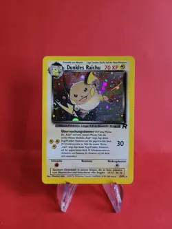 Pokemon Karte/card - Dunkles Dark Raichu 83/82 - Rocket Holo Swirl Exc-Near Mint - Image 1