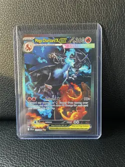 Mega Charizard X EX SIR 125/094 (English) Phantasmal Flames Pokemon TCG MINT - Image 1