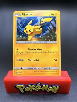 Pokemon Pikachu SM81 Sun & Moon Black Star Promo Holo NM - Image 1