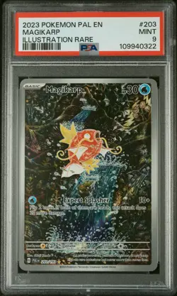 2023 POKEMON PAL EN-PALDEA EVOLVED ILLUSTRATION RARE #203 MAGIKARP PSA 9 - Image 1