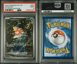 2023 POKEMON PAL EN-PALDEA EVOLVED ILLUSTRATION RARE #203 MAGIKARP PSA 9 - Image 3