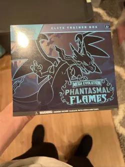Pokemon TCG Mega Evolution Phantasmal Flames Elite Trainer Box Factory Sealed - Image 1