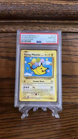 2016 Pokemon XY Evolutions Flying Pikachu 110/108 PSA 10 Secret - Image 1