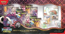 Pokemon TCG Paldean Fates Great Tusk Ex and Iron Treads EX Premium Collection - Image 1