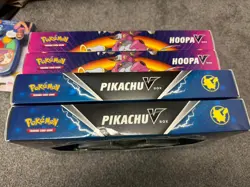 Pokemon TCG: 2x Hoopa V Box & 2x Pokemon Pikachu V box - New and Sealed - Image 3