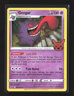 Pokemon SWSH06: Chilling Reign #057/198 Holo Rare Gengar Holo - Image 1