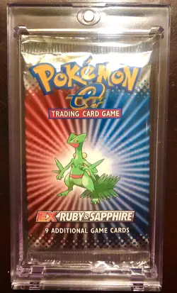 POKEMON VINTAGE EX RUBY & SAPPHIRE SEALED BOOSTER PACK - SCEPTILE ART - Image 1