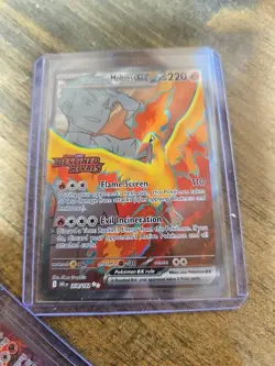 Pokemon TCG Team Rockets Moltres All 3 EX Destined Rivals SIR PSA 10 Contender - Image 3