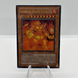Yu-Gi-Oh! Infernal Flame Emperor SD3-EN001 Ultra Rare 1st Edition Near Mint - Image 1