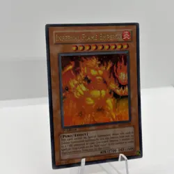 Yu-Gi-Oh! Infernal Flame Emperor SD3-EN001 Ultra Rare 1st Edition Near Mint - Image 2