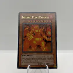 Yu-Gi-Oh! Infernal Flame Emperor SD3-EN001 Ultra Rare 1st Edition Near Mint - Image 4
