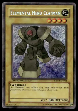 Yu-Gi-Oh TCG #EHC2-EN002 Elemental HERO Clayman ScR, Limited NM - Image 1